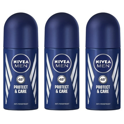 Nivea PROTECT & CARE Men's Roll On Anti-perspirant Deodorant 1.7oz 50ml Nivea