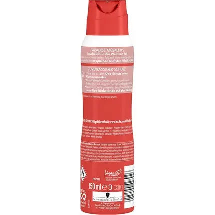 Fa Deodorant Spray Paradise Moments with the Tropical Scent of Hibiscus Flower 48h Protection 150ml FA