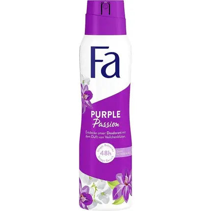 Fa Deodorant Spray Purple Passion with Refreshing Violet Blossom Scent 150ml FA