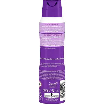 Fa Deodorant Spray Purple Passion with Refreshing Violet Blossom Scent 150ml FA