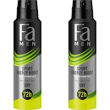 Fa Men Sport Energy Boost Anti-Perspirant Deodorant Spray with Refreshing Scent 150ml FA