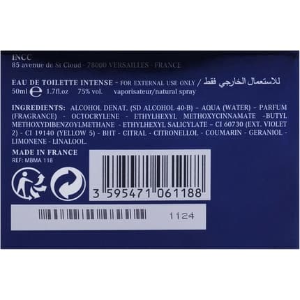 Mercedes Benz Mercedesbenz Man Intense Eau De Toilette