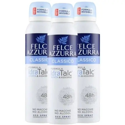 Felce Azzurra Classic Deodorant Idratalc Unisex Spray 150ml Felce Azzurra