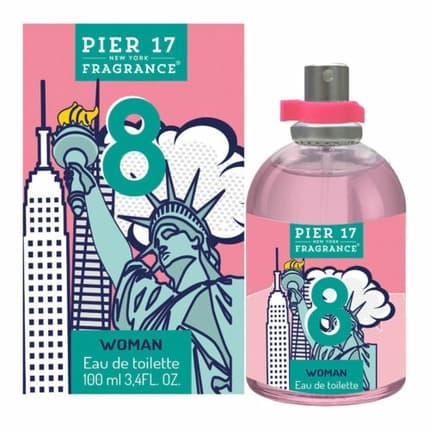Poir 17 Pier 17 New York 's Perfume - Pack of 8 Eau de Toilette (EDT) Femme 100ml