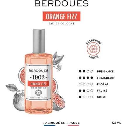 Berdoues Colonia Orange Fizz Berdoues Eau de Cologne 125 ml - Hespéridé