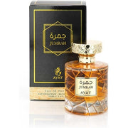 Ayat Perfumes Jumrah - Made in Dubai with Spicy Notes of Amber, Vanilla, Cinnamon, and Woody - Oriental and Eau de Parfum (EDP) Femme 100ml