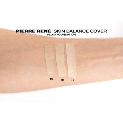 Pierre Rene Skin Balance Cover Fluid Foundation Waterproof Concealing Foundation 19 Cool Ivory 30ml
