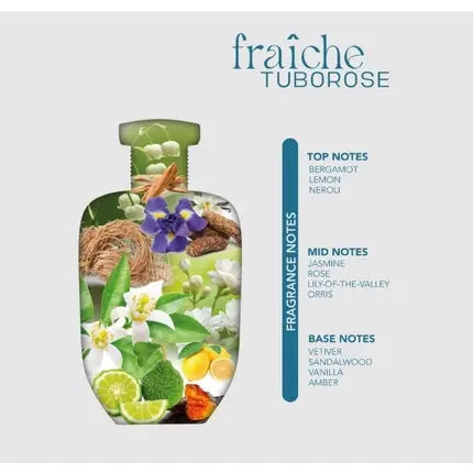 Fraiche Tuborose 100ml Women Perfume Eau De Parfum Floral Aroma of Jasmine Rose Vanilla Spray Parfum De Luxe Collection