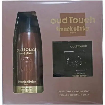 Franck Olivier Oud Touch Eau de Parfum 100ml with Deodorant 250ml - Coffret Franck Olivier