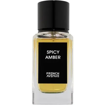 French Avenue Spicy Amber Eau De Parfum 100ml for Men and Women Arabic Scented Water Cashmere Wood Cedar Wood Fragrance World