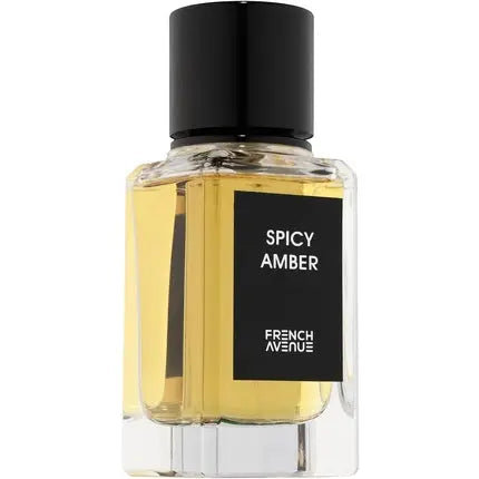 French Avenue Spicy Amber Eau De Parfum 100ml for Men and Women Arabic Scented Water Cashmere Wood Cedar Wood Fragrance World