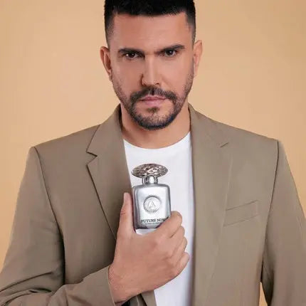 Future Now Extrait De Perfume 100ml by Auraa Desire - Ambery, Sweet and Woody Fragrance - Perfume for Men and Women - Musk Vanilla Amber Lavender Scents Long Lasting Eau de Parfum Auraa Desire