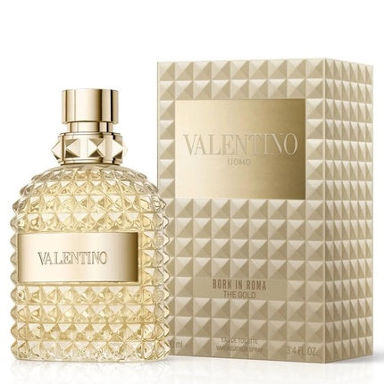 Valentino Uomo Born In Roma The Gold EDT 3.4 Oz / 100 Ml Spray for Men