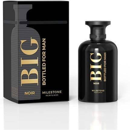 Milestone Perfumes Big Bottled Noir Men's Long-Lasting Eau De Parfum 100ml