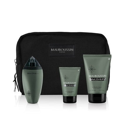 Mauboussin Prestige 2022 Discovery Eau de Parfum 100ml Shower Gel 100ml Aftershave Balm 50ml Avec Toiletry Bag Mauboussin