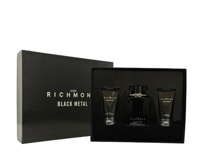 John Richmond Black Metal Set - Includes Natural Cleansing Shower Gel , Body Lotion , And Coffret (Coffret) Homme 50ml