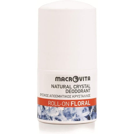 Macrovita Natural Crystal Deodorant Roll On Floral 50ml Macrovita