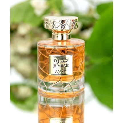 Ayat Perfumes Jumrah - Made in Dubai with Spicy Notes of Amber, Vanilla, Cinnamon, and Woody - Oriental and Eau de Parfum (EDP) Femme 100ml