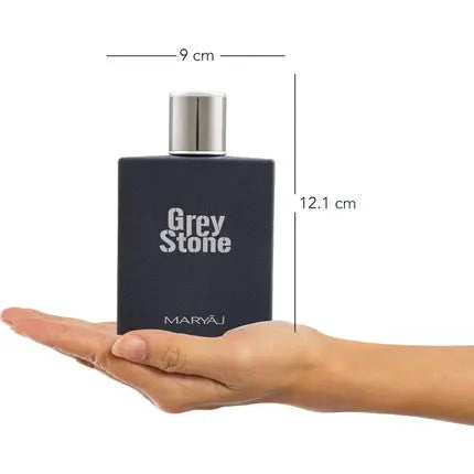 GREY STONE Eau De Parfum For Men by Maryaj 100ml - Juicy Fruity Citrus Scent - Woody Balsamic Base of Sandalwood, Patchouli, Tonka - Uplifting Fragrance for the Young at Heart Maryaj