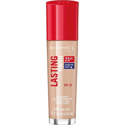 Rimmel Lasting Finish 25 Hour Foundation True Ivory 30ml