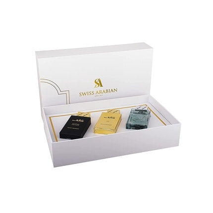 Swiss Arabian Shaghaf Coffret Avec 3 Different Scents - Perfect Christmas Gift Swissarabian