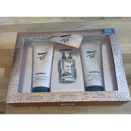 SJP STASH Unspoken 3 Piece Coffret Eau De Parfum spray Body Crème and Shower Gel Sjp Stash