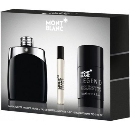 Montblanc Legend Gift set EDT 100 ml miniature EDT 75 ml and deo stick 75 g Montblanc