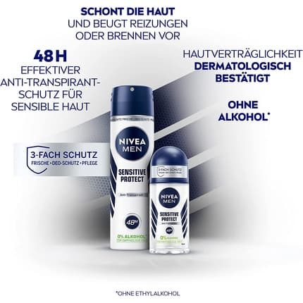 Nivea Men Sensitive Protect Deodorant Spray 150ml
