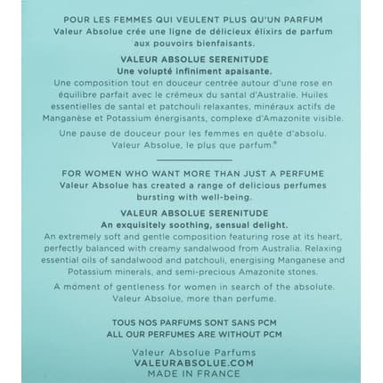 Valeur Absolue Serenitude Eau de Parfum Femme 89 ml