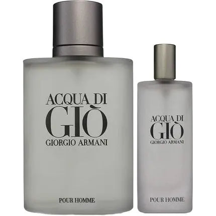 Giorgio Armani Acqua Di Gio - Eau de Toilette, 100 ml+ 15 ml Travel Spray Set Giorgio Armani