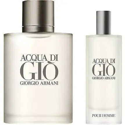 Giorgio Armani Acqua di Gio Eau de Toilette 50ml Spray+15ml Travel Spray Giorgio Armani