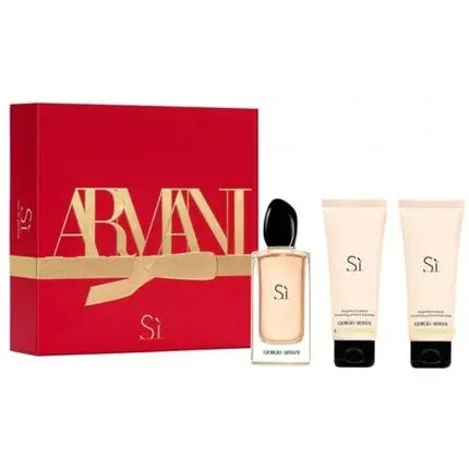 Giorgio Armani Si 2022 Coffret Avec 100ml Eau De Parfum spray and 50ml Body Lotion Giorgio Armani