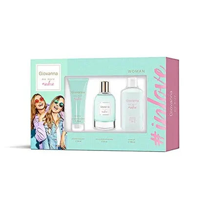 Giovanna De Ruy In Love Gift Set for Women EdT 100ml + Body Lotion 75ml + Bath Gel 100ml Giovanna De Ruy