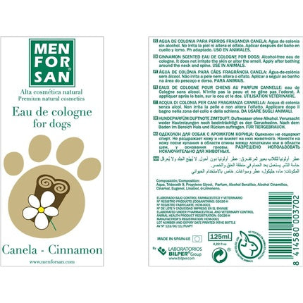Menforsan For Dogs - Cinnamon, 125 Ml Eau de Cologne pour homme