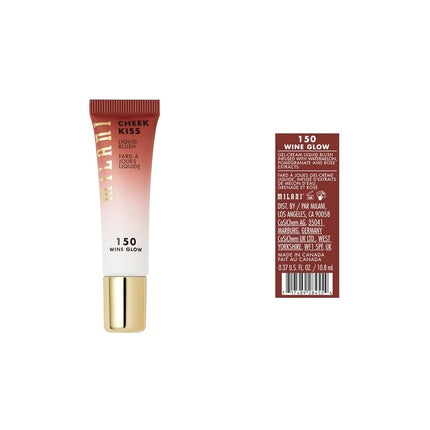 Milani Cheek Kiss Liquid Blush Makeup Blendable Buildable Cheek Blush Lightweight Liquid Blusher and Cheek Color Old Wine Glow