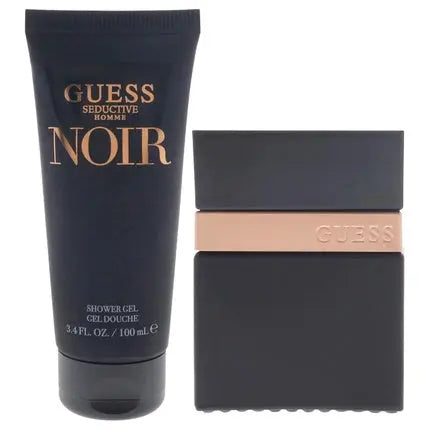 Guess Seductive Noir For Men 2 Pc Gift Set 1.7oz EDT Spray and 3.4oz Shower Gel Guess