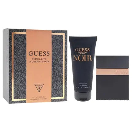 Guess Seductive Noir For Men 2 Pc Gift Set 1.7oz EDT Spray and 3.4oz Shower Gel Guess