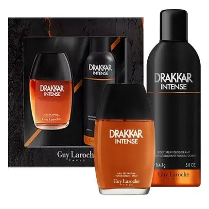 Guy Laroche Drakkar Noir Intense Eau De Parfum For Men 100 Ml And Drakkar Noir Intense Body Spray 200 Ml Guy Laroche