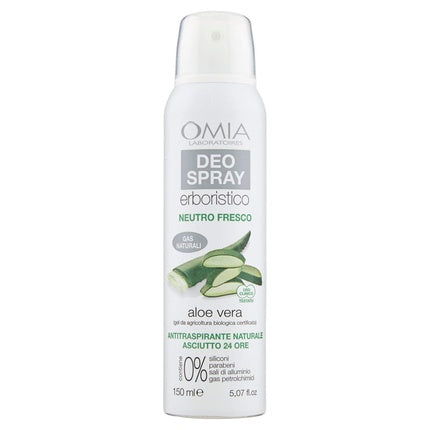 Omia Aloe Vera Herbal Spray Deodorant for Intense Sweating 150ml Omia