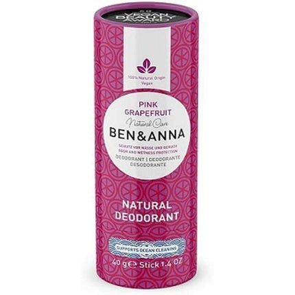 BEN&ANNA Papertube Pink Grapefruit Deodorant 40g Ben&Anna