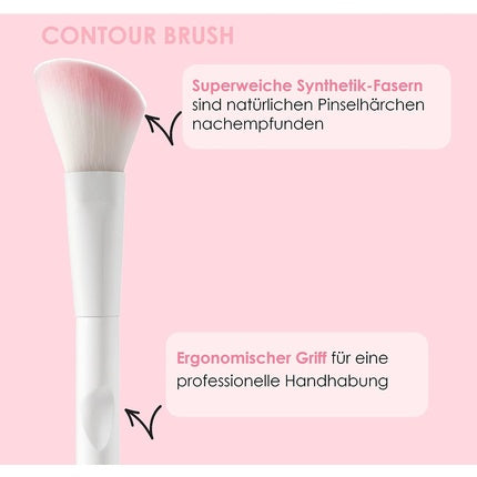 Wet 'n' Wild Makeup Brush Contour Brush Plush Angled Brush to Fit the Contours of Your Face Sculpt and Shape Easy-to-use Makeup Brushes Contouring Brush