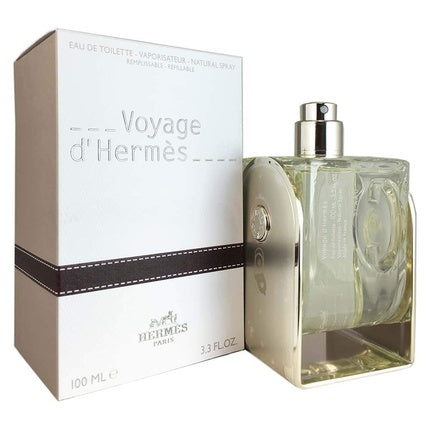 Voyage D'Hermes by Hermes 3.3 oz Eau de Toilette Spray Refillable Nib Hermès