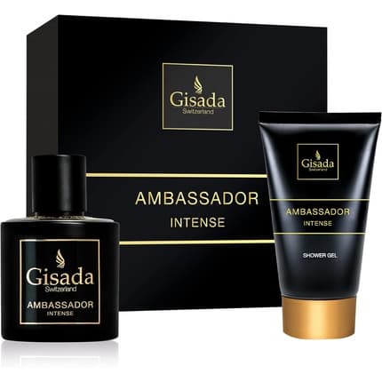 Gisada Ambassador Intense Gift Set & Shower Gel Spicy Fresh 's Fragrance Coffret (Coffret) Homme 50ml