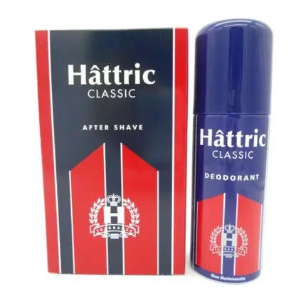 HATTRIC CLASSIC After Shave 200ml and Deodorant Spray 150ml - Pack of 2 Hattric