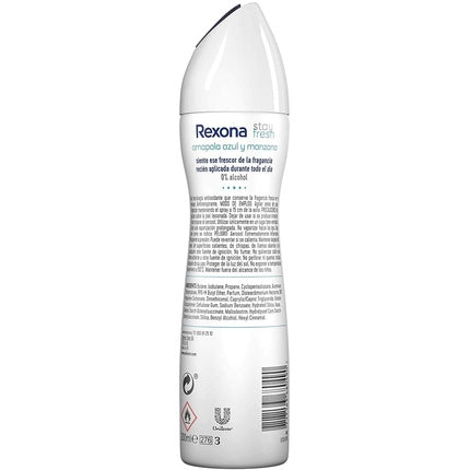 Rexona Stay Fresh Deodorant 200ml - Pack of 6 (Total 1200ml) Unilever