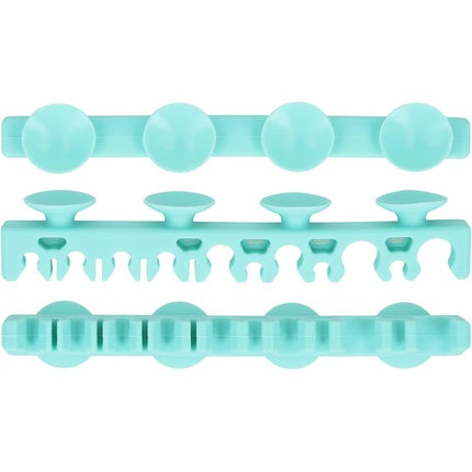 T4B MIMO Makeup Brush Dryer Stand Silicone Makeup Brush with Suction Cups for Smooth Surfaces Turquoise