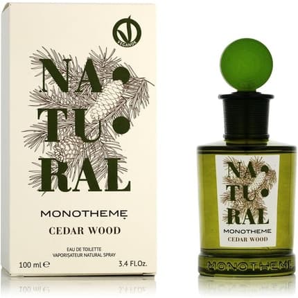 Monotheme Natural Cedar Wood Vaporizer Natural Eau de Toilette 100 ml - Boisé