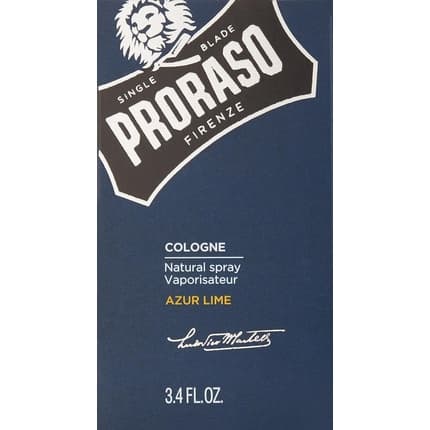 Proraso Azur Lime Cologne Mediterranean Citrus Fragrance Eau de Cologne (EDC) Mixte 100ml