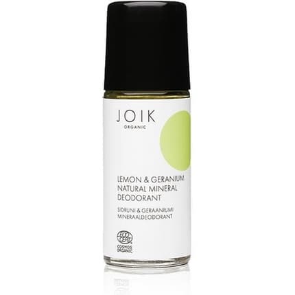 Joik Deodorant Vegan Natural Mineral Unisex Geranium Citrus Déodorant (Déo) Mixte 50ml