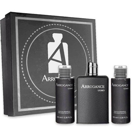 Arrogance Men's Gift Box Men's Parfum  Eau de toilette  50ml 2x Shower Shampoo 100ml Arrogance